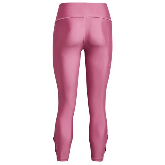 Under Armour Heat Gear Ankle Twist Pink Compression Leggings - Picture 2 of 14